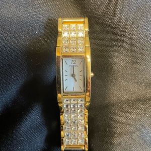 Like new Fossil watch with Swarovski crystals